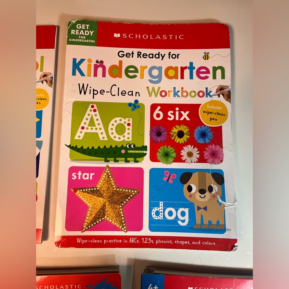 Scholastic write and wipe preschool 5 book bundle - Picture 2 of 6